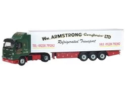Oxford 76S143005 00 LKW Scania 143 Kühlkoffer-Sattelzug William Armstrong