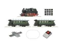 Roco 51161 Analog-Startset Dampflok BR 80 Mit Personenzug Spur H0