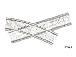 Tillig-87163 Gleis Trambahn H0m Bogenkreuzung Links Pflaster