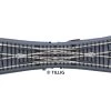 Tillig-83791 Gleis Mit Bettung Doppelkreuzungsweiche Mit Antrieb Braun TT