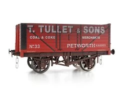 Gaugemaster GM7410204 Güterwagen 7 Plank Wagon T Tullet & Sons Gealtert Spur 0