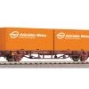 Piko 97151 Güterwagen Containertragwagen Lgs579 Gebrüder Weiss ÖBB Spur H0 -SpielzeugBahnWelt Gueterwagen Containertragwagen Lgs579 Gebrueder Weiss OeBB Piko 97151 b 0