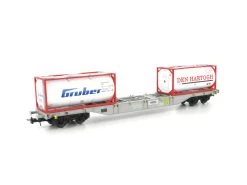 B-Models 54135 Güterwagen Containertragwagen Sgns 2x Tankcontainer Gruber & Den Hartogh AAE Spur H0