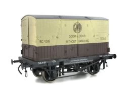 Dapol 7F-037-018W Güterwagen Conflat GW 36461 & Container GWR BC-1386 Gealtert Spur 0