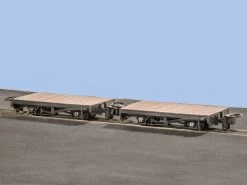 Peco GR-300 Güterwagenset 4 Wheel Flat Wagons 2x