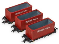 Accurascale ACC2069BFLI Güterwagenset PFA British Fuels Coal Container 3x Spur 00