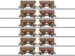 Märklin 46309 Güterwagenset Schwenkdachwagen Tdgrrs DSB 12x H0