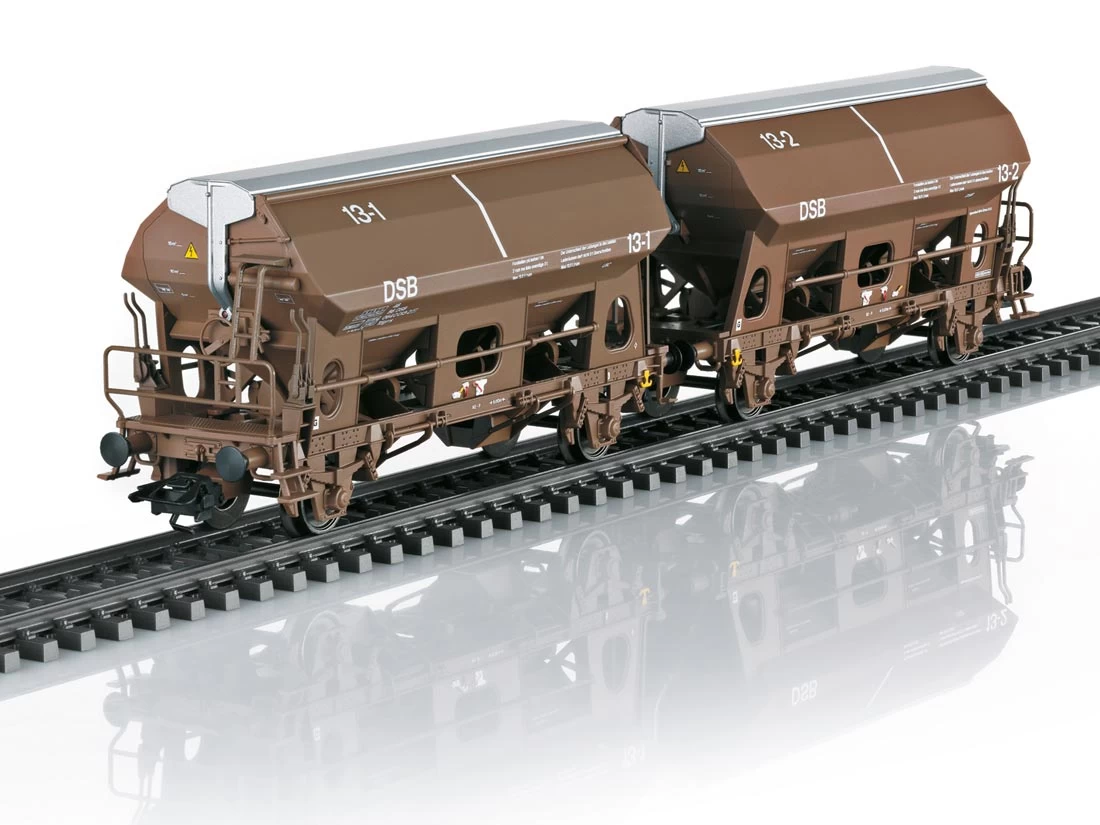 Märklin 46309 Güterwagenset Schwenkdachwagen Tdgrrs DSB 12x H0 4 Märklin 46309 Güterwagenset Schwenkdachwagen Tdgrrs DSB 12x H0 – Bild 2