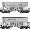 Tillig 01054 Güterwagenset Selbstentladewagen Elbekies Captrain 2x Spur TT -SpielzeugBahnWelt Gueterwagenset Selbstentladewagen Elbekies Captrain 2x Tillig 01054 b 0