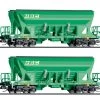 Tillig 01055 Güterwagenset Selbstentladewagen Faccns MBC 2x TT -SpielzeugBahnWelt Gueterwagenset Selbstentladewagen Faccns MBC 2x Tillig 01055 b 0