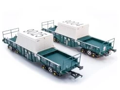Accurascale ACC1116 Güterwagenset Uas FNA-D Nuclear Flask Carrier 2x Set B Spur 00