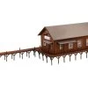 Faller 130588 H0 Bootshaus -SpielzeugBahnWelt H0 Bootshaus Faller 130588 b 0