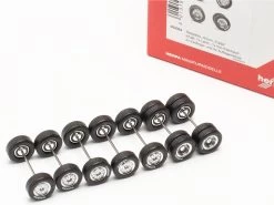 Herpa 054331 H0 LKW Zubehör Radsatz Chrom Mit Continental-Reifen 7x
