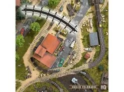 Busch 12323 H0f Feldbahn Bogengleise R115 45° 2x