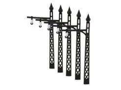 Modellbahn Union MU-TT-A50314 TT Straßenbahn Oberleitungsmast Mit Ausleger 5x Fertigmodell