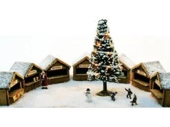 Modellbahn Union MU-TT-L00007 H0 Weihnachtsmarktbuden 7x